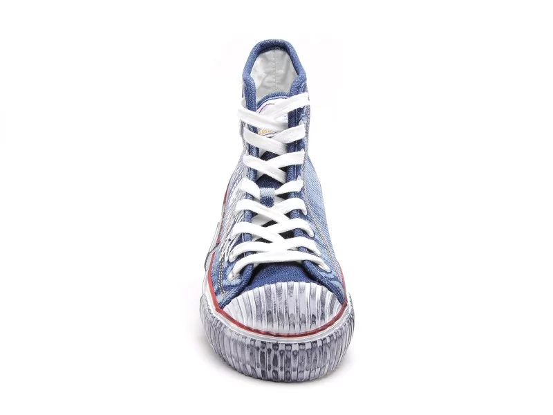 Von Dutch VINTO Bleu Baskets Montantes Homme