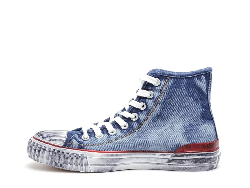 Von Dutch VINTO Bleu Baskets Montantes Homme