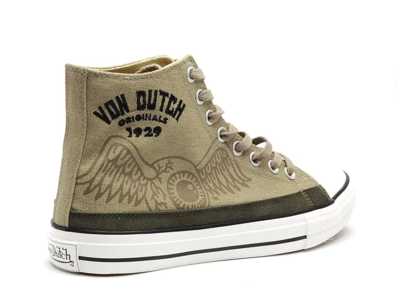 Von Dutch VINET Kaki Baskets Montantes Homme