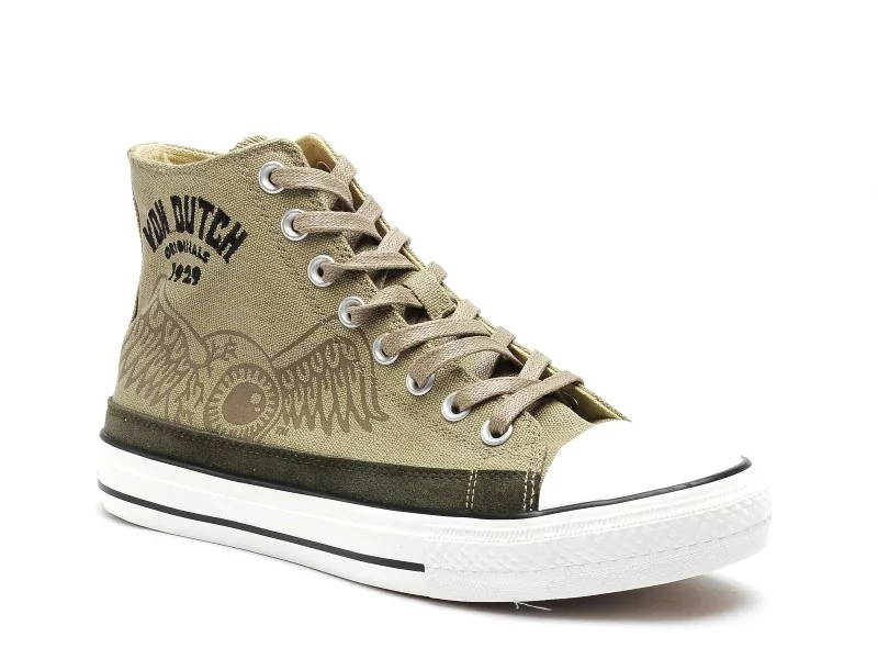 Von Dutch VINET Kaki Baskets Montantes Homme