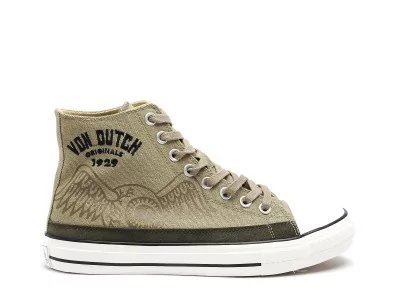 VINET Kaki Baskets Montantes Homme