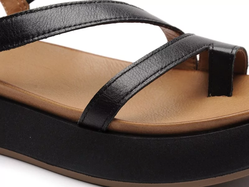 Inuovo A96003 Noir Sandales à Talons Femme