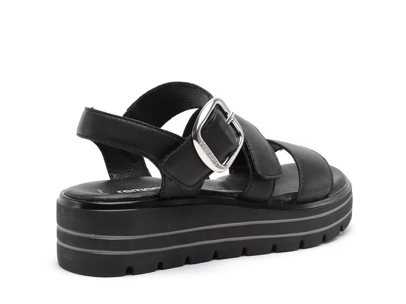 Remonte D3N50 Noir Sandales à Talons Femme