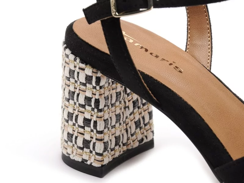 Tamaris 28362 46 Noir Sandales à Talons Femme