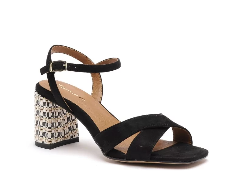 Tamaris 28362 46 Noir Sandales à Talons Femme