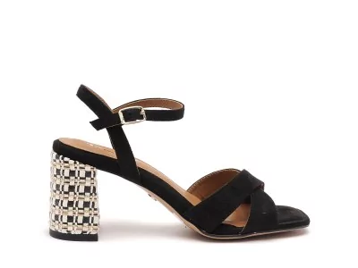 28362 46 Noir Sandales à Talons Femme