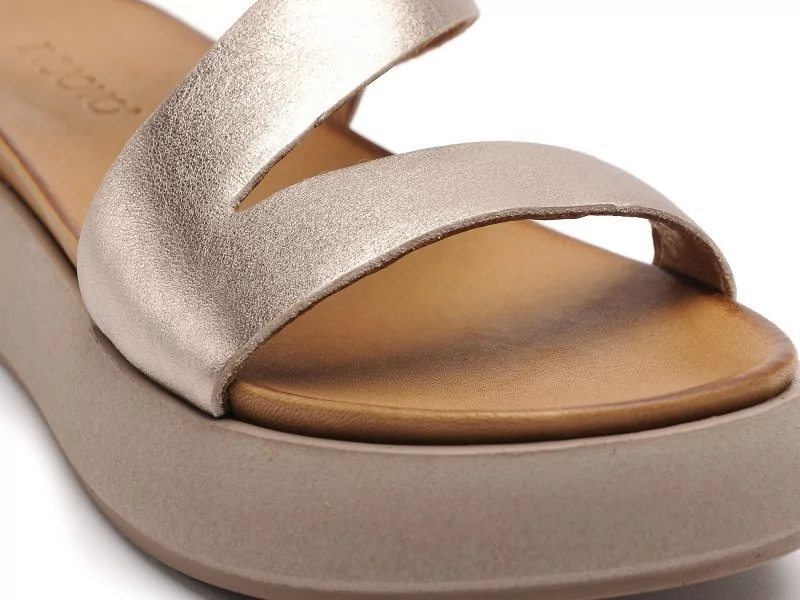 Inuovo A96001 Or Sandales Plates Femme