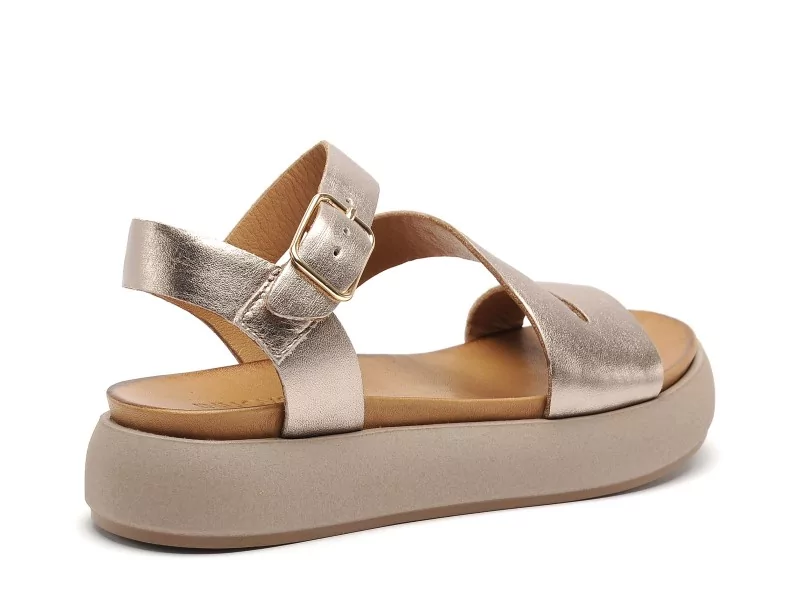 Inuovo A96001 Or Sandales Plates Femme