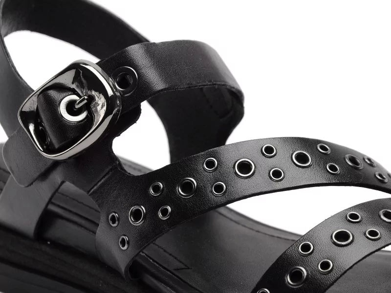 Tamaris 28217 46 Noir Sandales Plates Femme