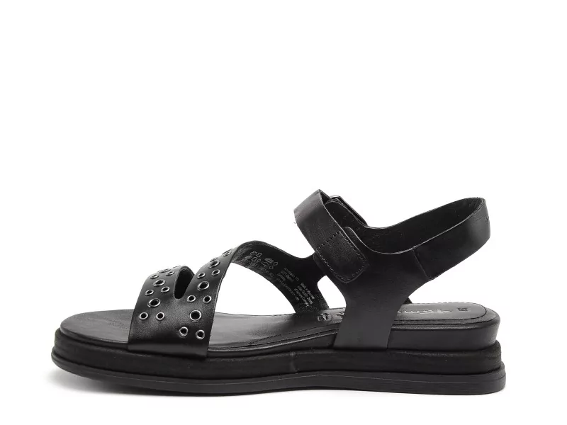 Tamaris 28217 46 Noir Sandales Plates Femme