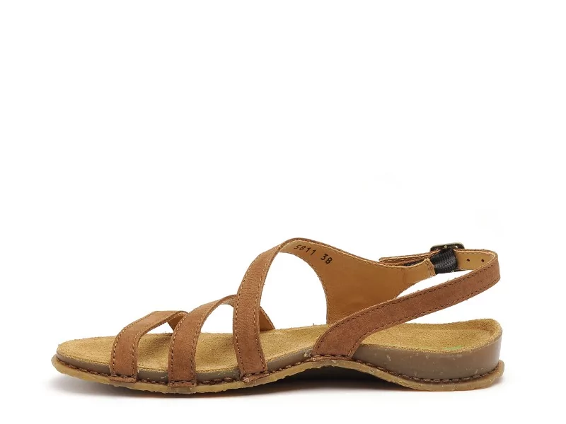 El Naturalista PANGLAO N5811 Marron Sandales Plates Femme