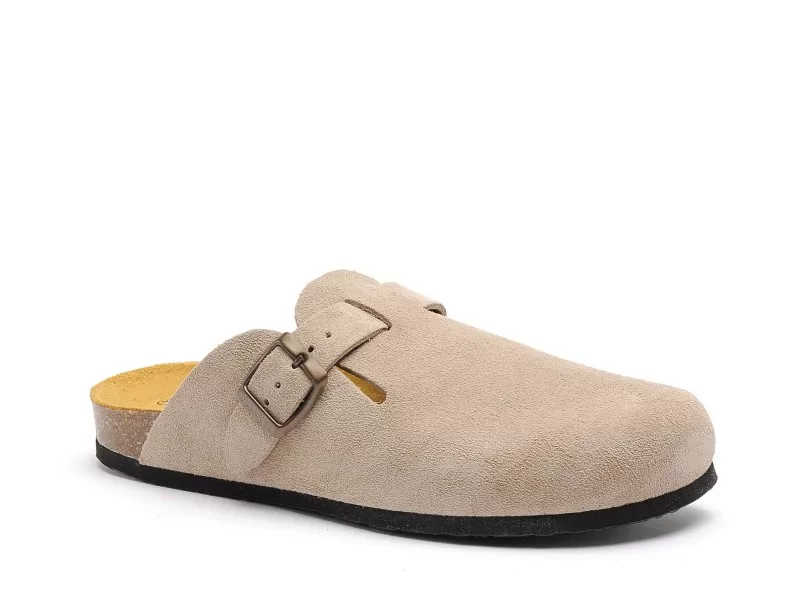 Plakton BLOGG 181539 Beige Mules et Sabots Plats Femme