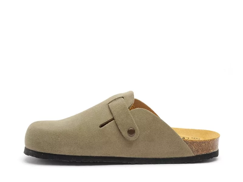 Plakton BLOGG 181539 Kaki Mules et Sabots Plats Femme