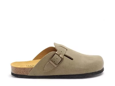 BLOGG 181539 Kaki Mules et Sabots Plats Femme