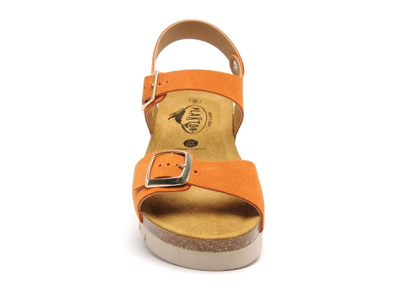 Plakton COOL 356219 Orange Sandales à Talons Femme