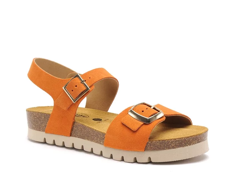 Plakton COOL 356219 Orange Sandales à Talons Femme