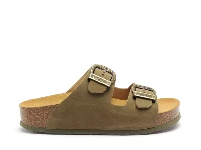 CP BETAWEST 340010 Kaki Mules et Sabots Plats Femme