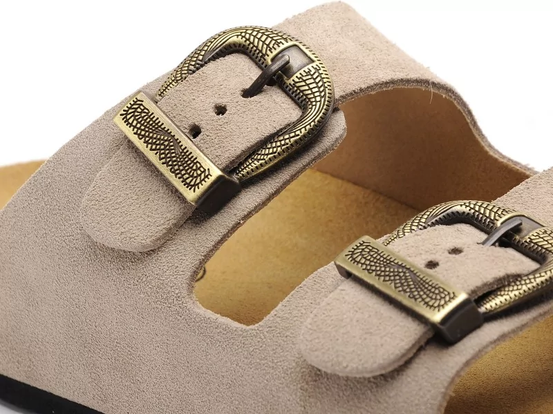 Plakton CP BETAWEST 340010 Beige Mules et Sabots Plats Femme