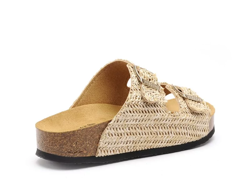 Plakton CP BETA 340010 Beige Mules et Sabots Plats Femme