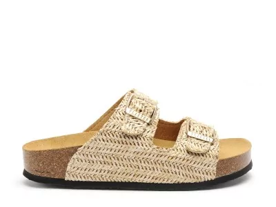 CP BETA 340010 Beige Mules et Sabots Plats Femme