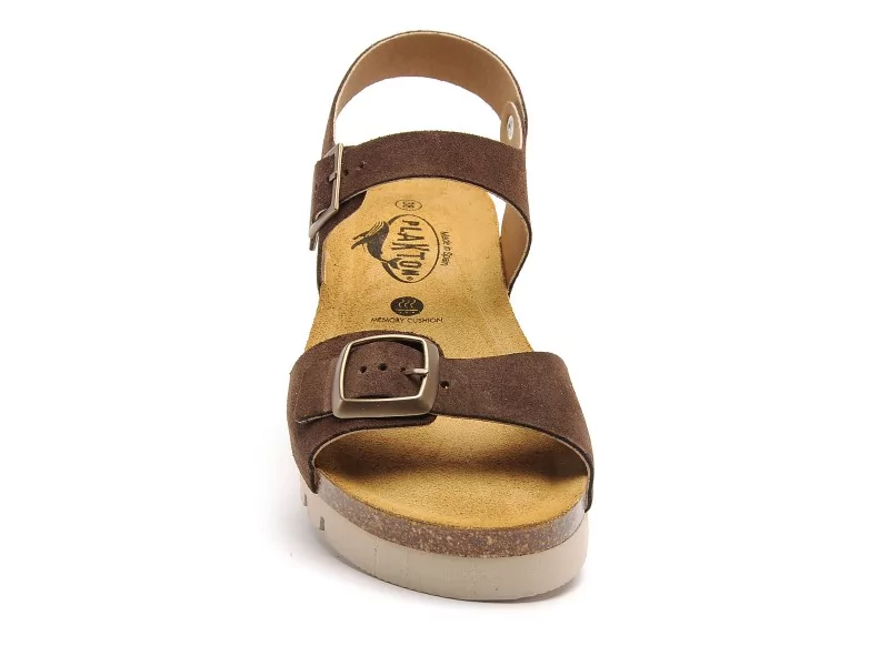 Plakton COOL 356219 Marron Sandales Plates Femme
