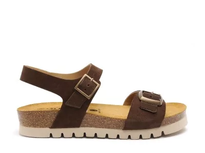 COOL 356219 Marron Sandales Plates Femme