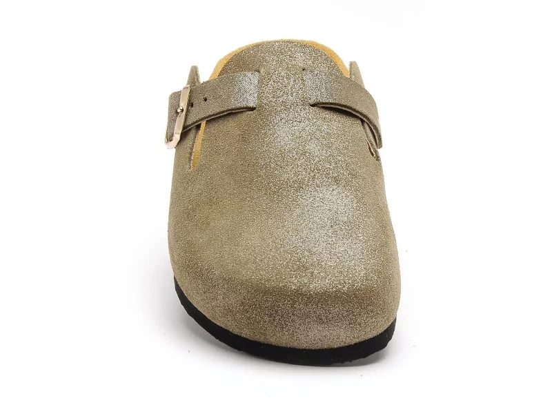 Plakton BLOGG 181539 Kaki Mules et Sabots Plats Femme