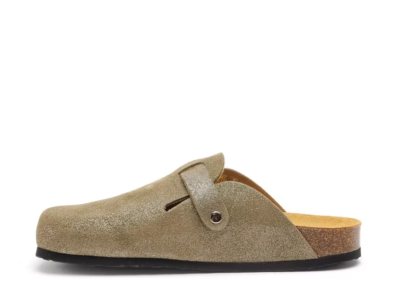 Plakton BLOGG 181539 Kaki Mules et Sabots Plats Femme