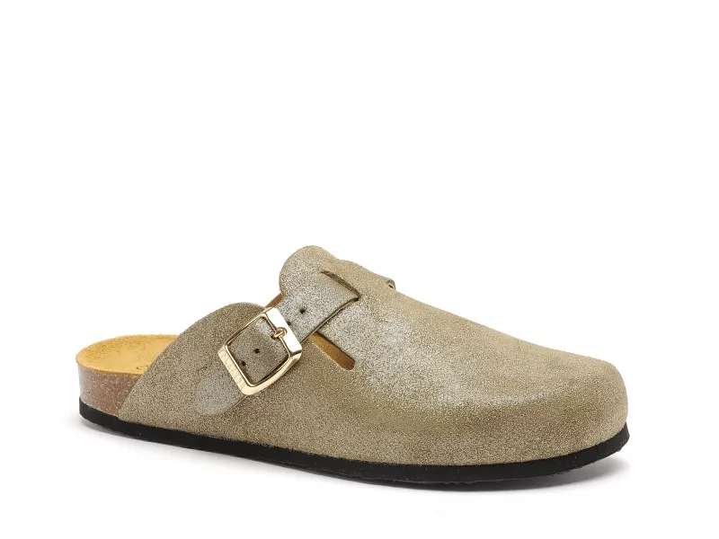 Plakton BLOGG 181539 Kaki Mules et Sabots Plats Femme