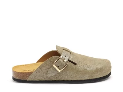 BLOGG 181539 Kaki Mules et Sabots Plats Femme