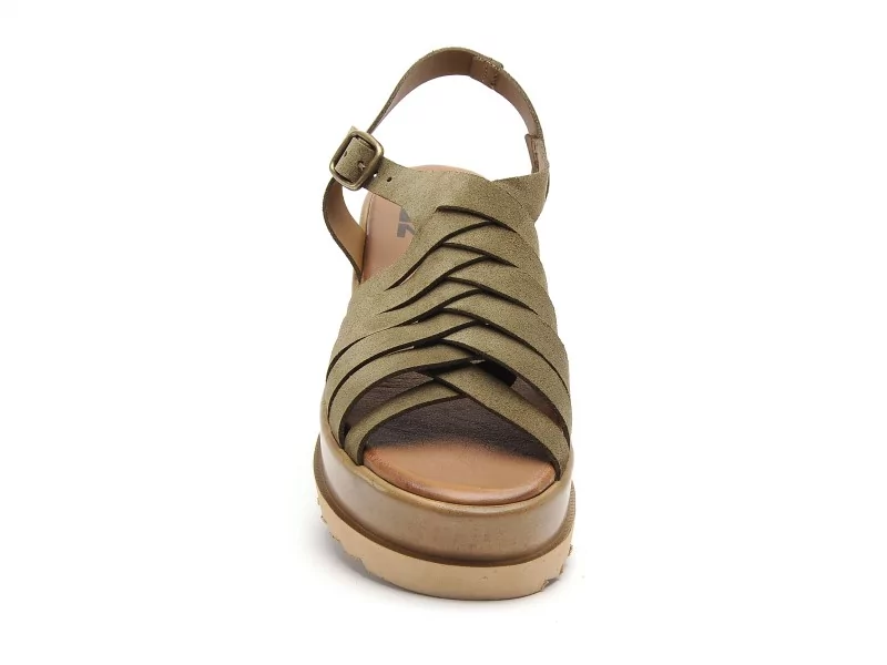 BUENO KIERA Kaki Sandales à Talons Femme