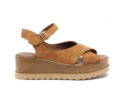 KAREN Marron Sandales à Talons Femme