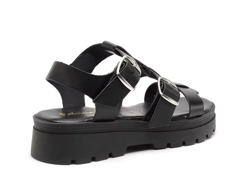  6536 703 Noir Sandales à Talons Femme