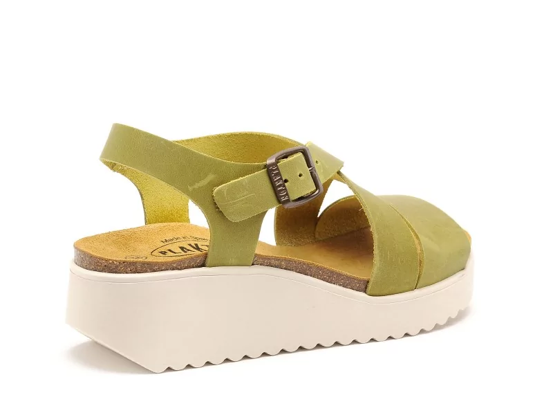 Plakton KIOTO 336442 Vert Sandales à Talons Femme