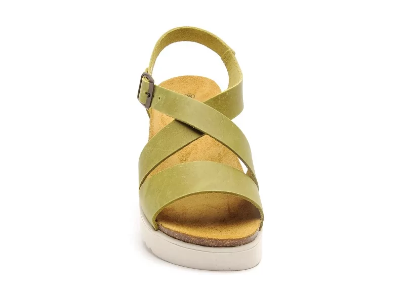 Plakton KIOTO 336442 Vert Sandales à Talons Femme