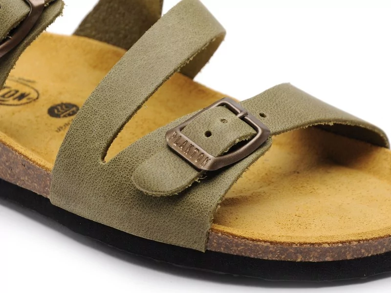 Plakton BOLINO 181210 Vert Mules et Sabots Plats Femme