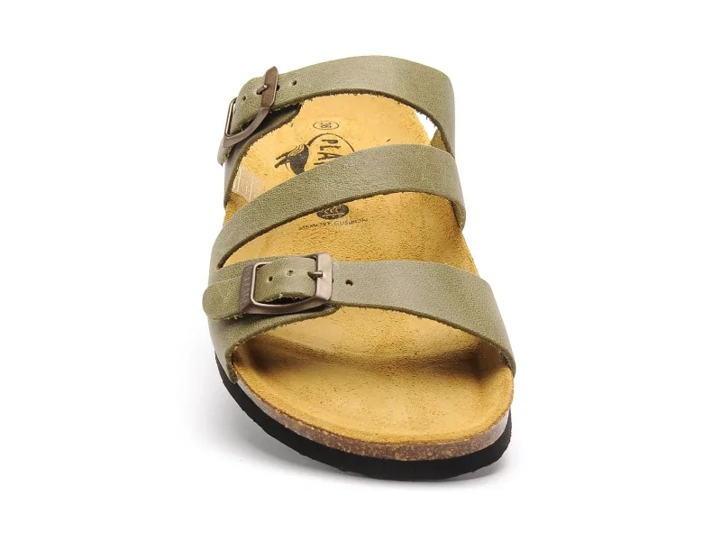 Plakton BOLINO 181210 Vert Mules et Sabots Plats Femme
