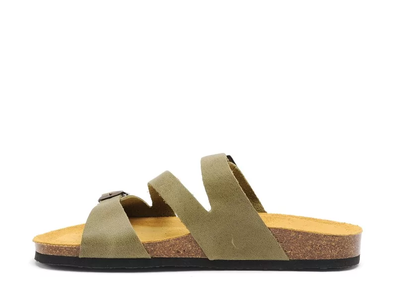 Plakton BOLINO 181210 Vert Mules et Sabots Plats Femme