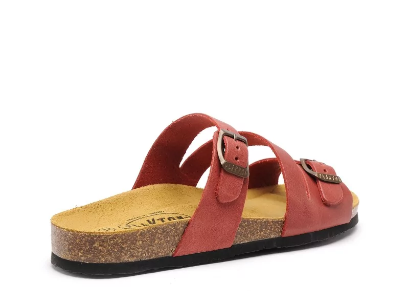 Plakton BOLINO 181210 Rouge Mules et Sabots Plats Femme