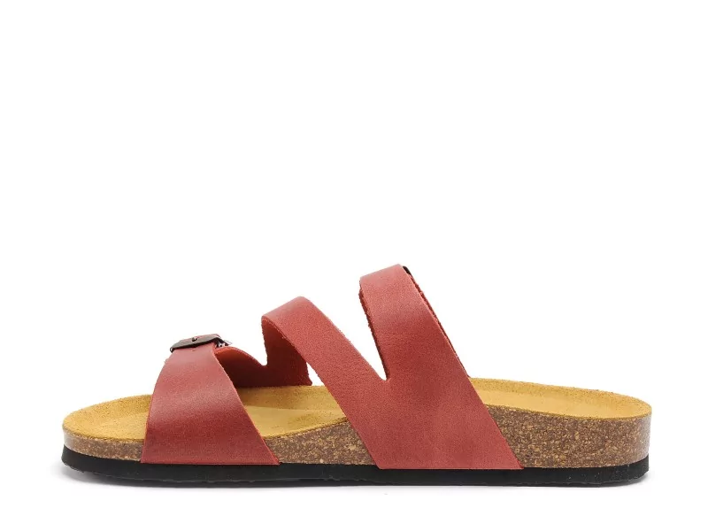 Plakton BOLINO 181210 Rouge Mules et Sabots Plats Femme