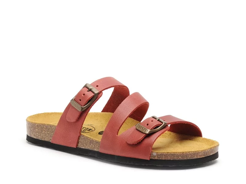 Plakton BOLINO 181210 Rouge Mules et Sabots Plats Femme