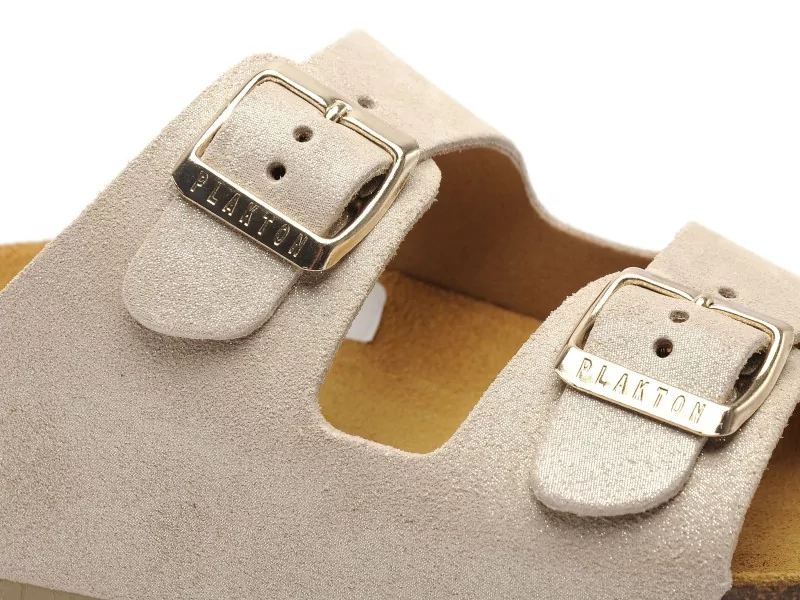 Plakton CP BETA 340010 Beige Mules et Sabots Plats Femme