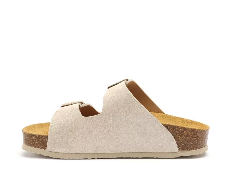 Plakton CP BETA 340010 Beige Mules et Sabots Plats Femme