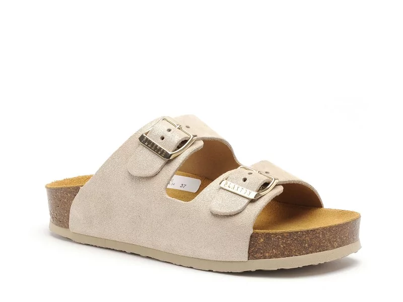 Plakton CP BETA 340010 Beige Mules et Sabots Plats Femme