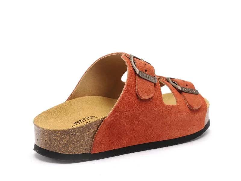 Plakton CP BETA 340010 Rouge Mules et Sabots Plats Femme