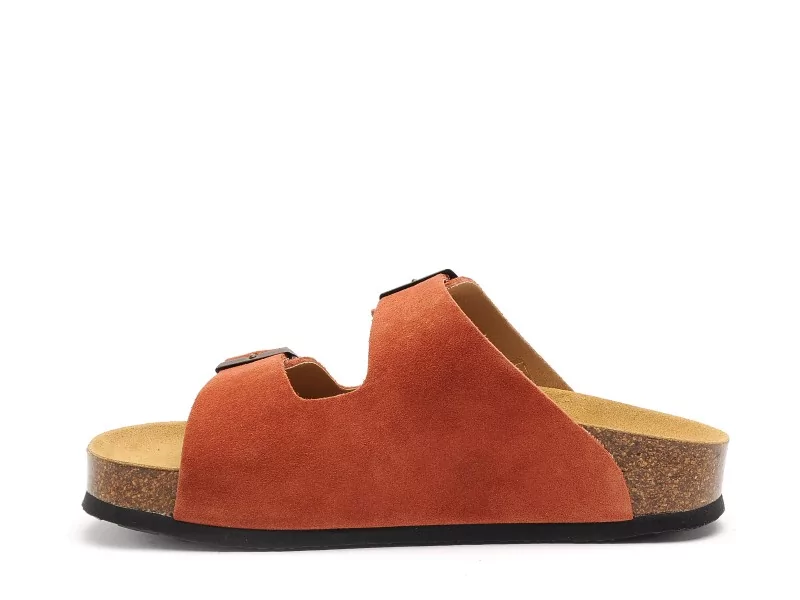 Plakton CP BETA 340010 Rouge Mules et Sabots Plats Femme