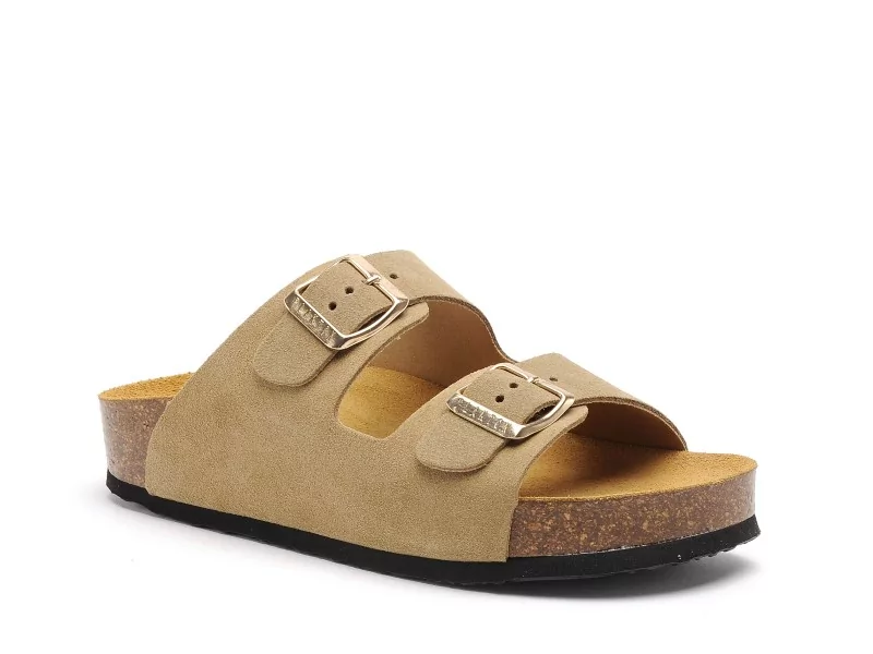 Plakton CP BETA 340010 Beige Mules et Sabots Plats Femme