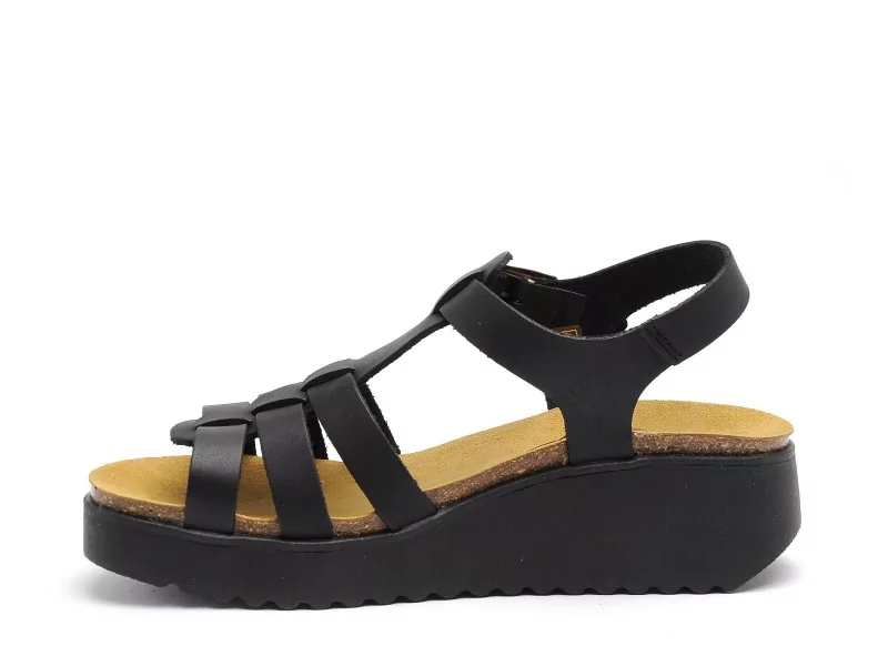 Plakton ISE 336444 Noir Sandales à Talons Femme