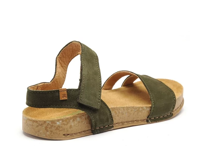 El Naturalista BALANCE N5790 Kaki Sandales Plates Femme