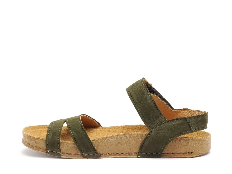 El Naturalista BALANCE N5790 Kaki Sandales Plates Femme
